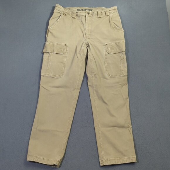 Duluth Pants Men's 38x34 Fits 36x32 Dessert Khaki Flex Fire Hose Relaxed Fit - Picture 1 of 13